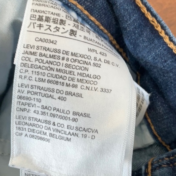 Levi's Mile High Super Skinny Distressed Denim Finish Women's Jeans - Picture 10 of 11